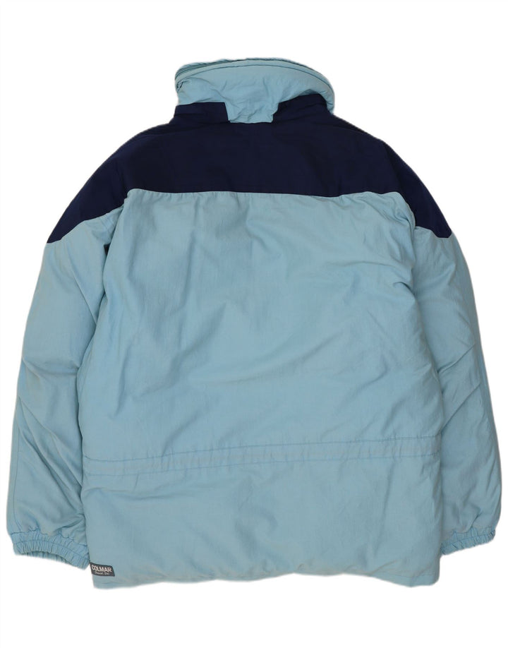 Colmar Veste de ski à capuche coupe ample pour homme IT 48 Bleu moyen Colourblock