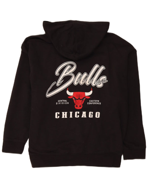 NBA Garçons Chicago Bulls Graphic Loose Fit Sweat à capuche 13-14 ans XL Noir