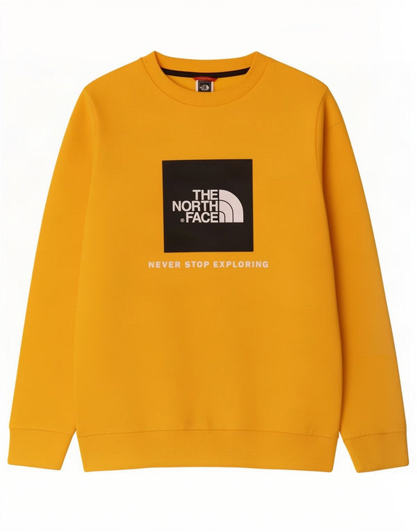 The North Face Sweat-shirt surdimensionné graphique pour femme UK 6 XS Jaune