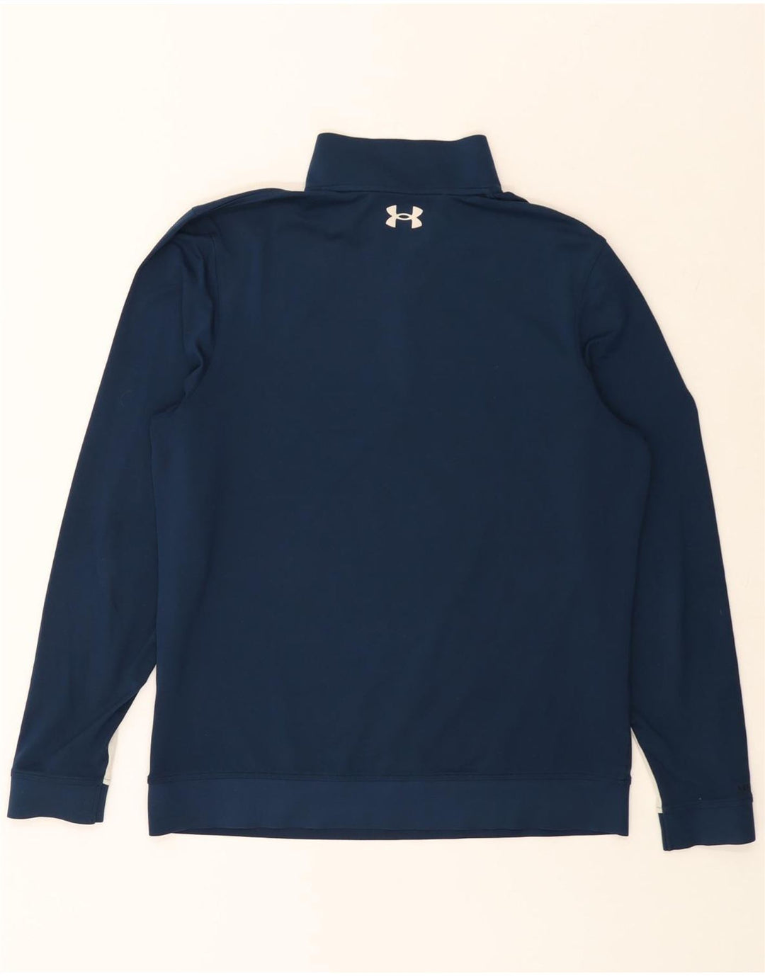 UNDER ARMOUR Sweat-shirt à col zippé pour homme Bleu marine moyen Colourblock