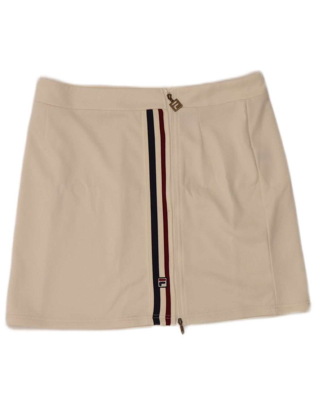 Fila Femme Mini Jupe XL W36 Blanc Cassé Polyester