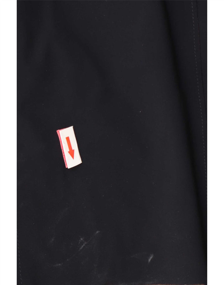 Giorgio Armani Trench-coat pour homme UK 38 Bleu marine moyen Colourblock