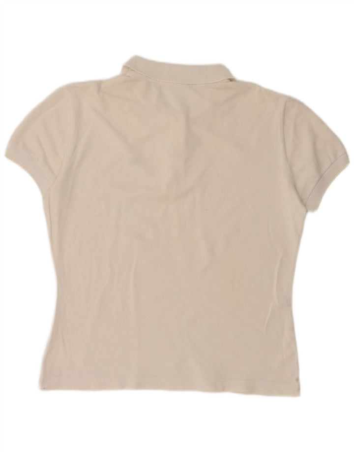 Lacoste Polo Femme Taille 46 XL Coton Blanc