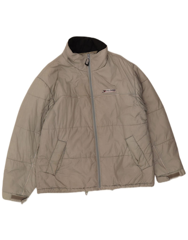 Tommy Hilfiger Veste matelassée Liner pour hommes UK 40 Large Nylon gris