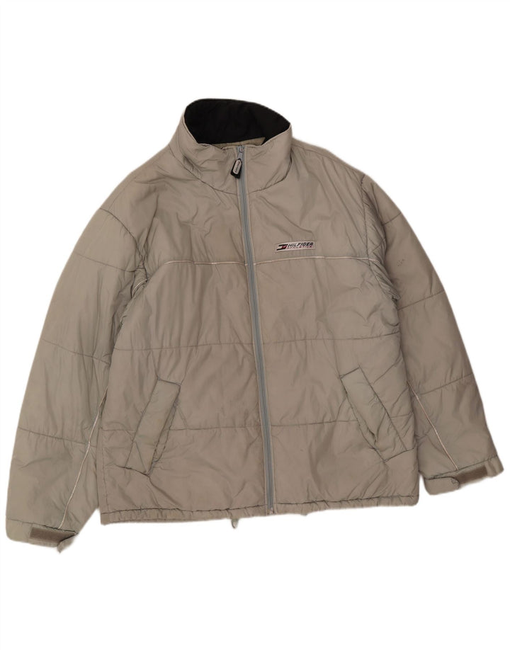 Tommy Hilfiger Veste matelassée Liner pour hommes UK 40 Large Nylon gris