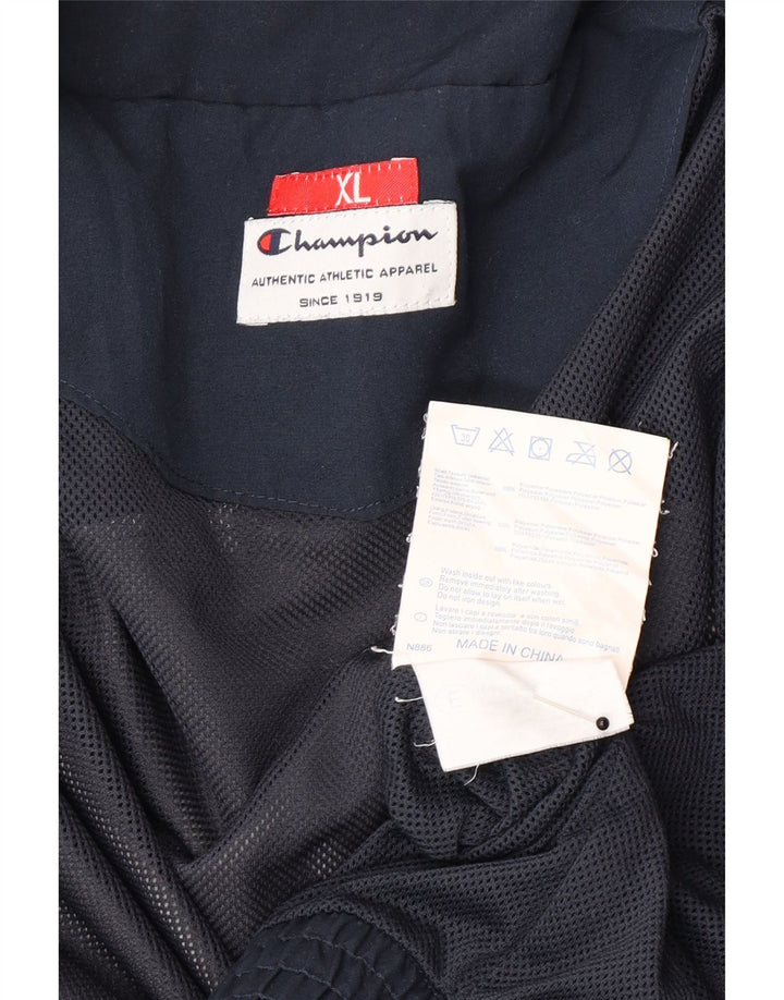 Champion Veste de survêtement pour homme XL Gris Colorblock Polyester