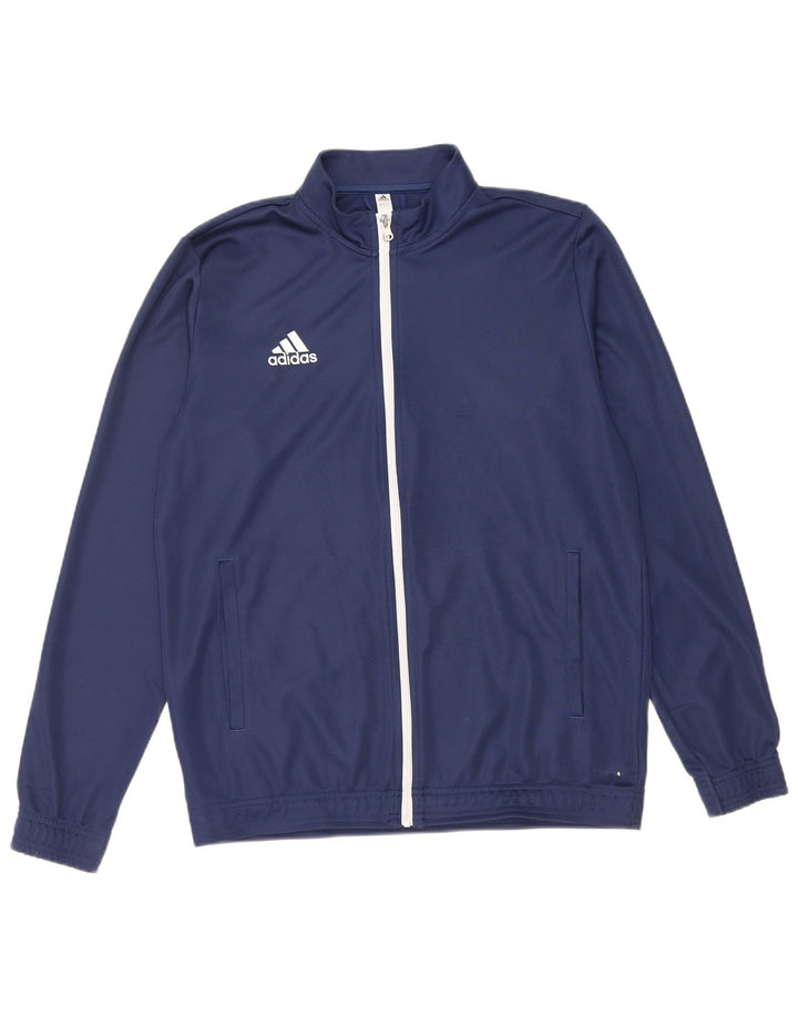 Adidas Veste de survêtement pour homme Taille L Bleu marine Polyester