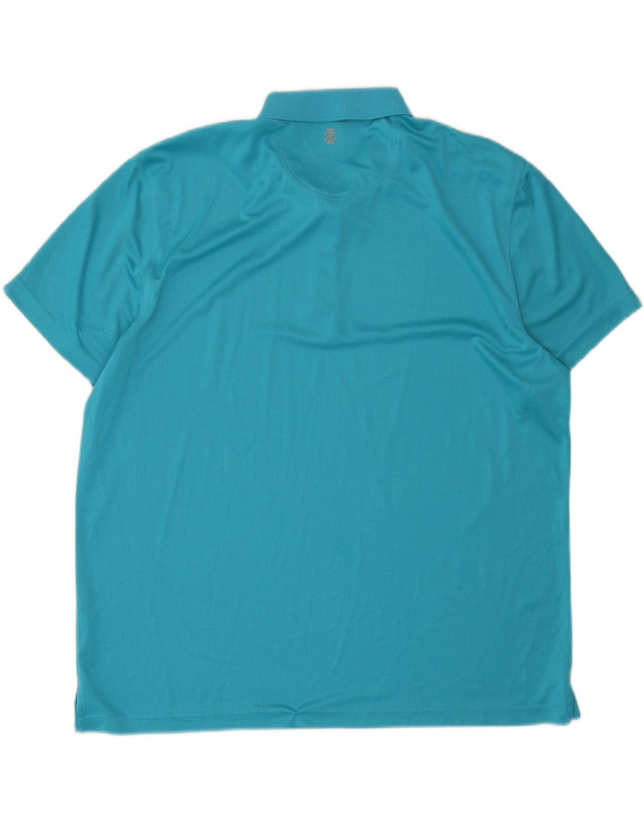 IZOD Mens Polo Shirt 3XL Blue Polyester Vintage Izod and Second-Hand Izod from Messina Hembry 