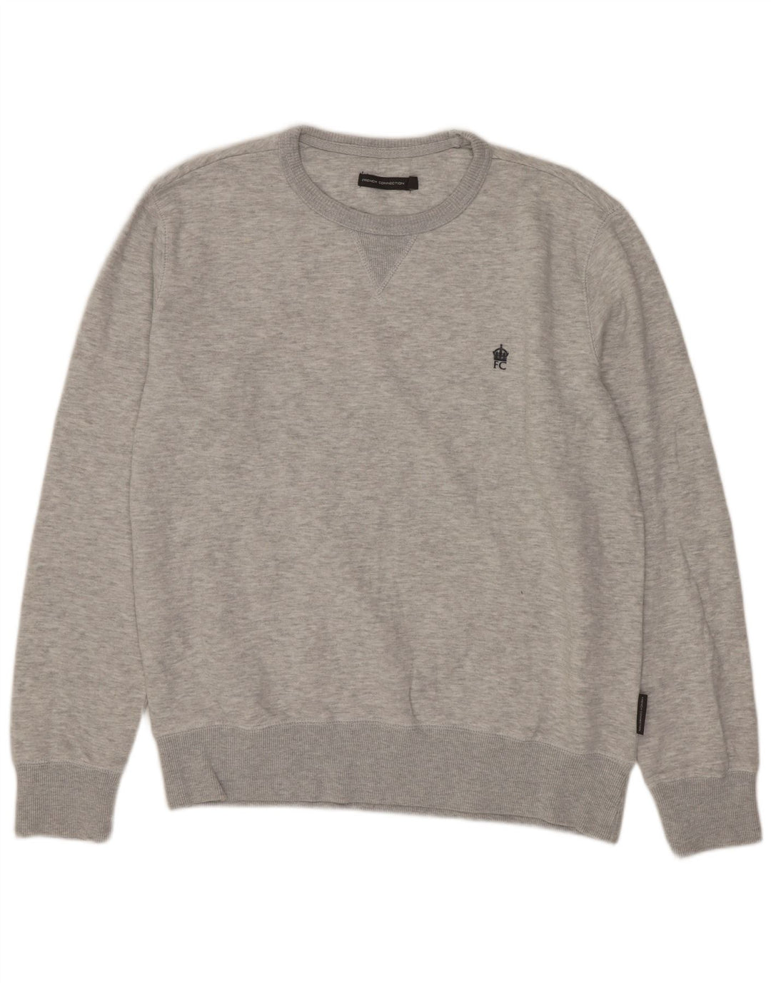 French Connection Sweat-Shirt Homme Gris Large Coton