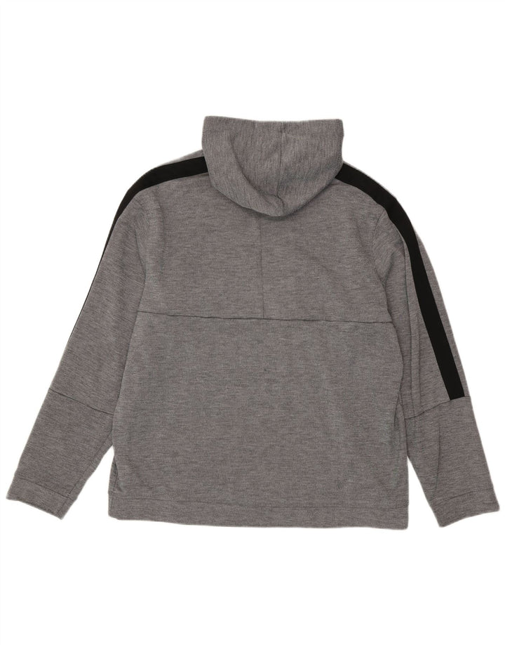 Reebok Pull à capuche pour homme XL Gris Colorblock Polyester