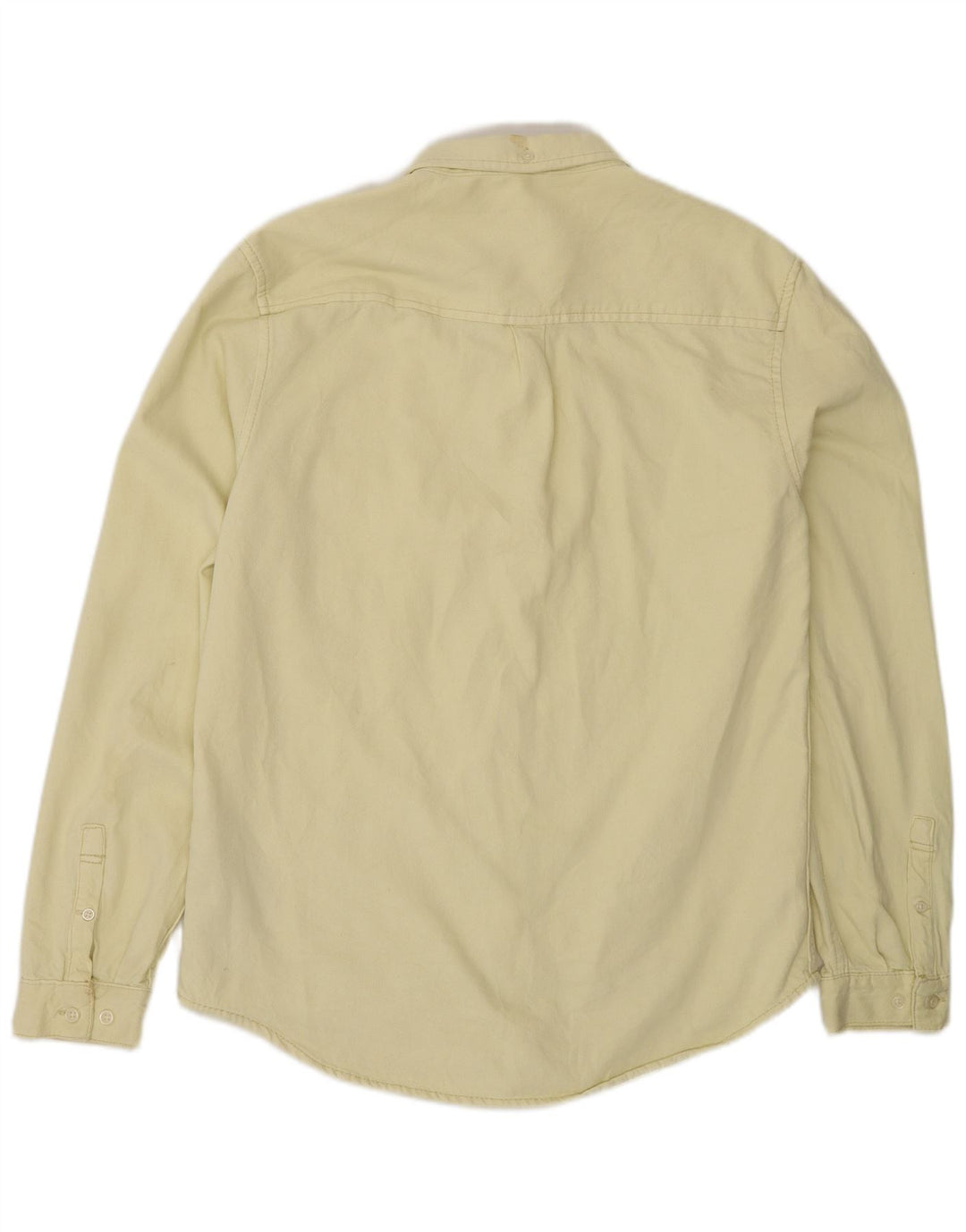 Chemise Zara Homme Coton Jaune Moyen