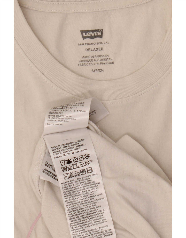 Levi's T-Shirt Relaxed Graphic Homme Petit Blanc Coton