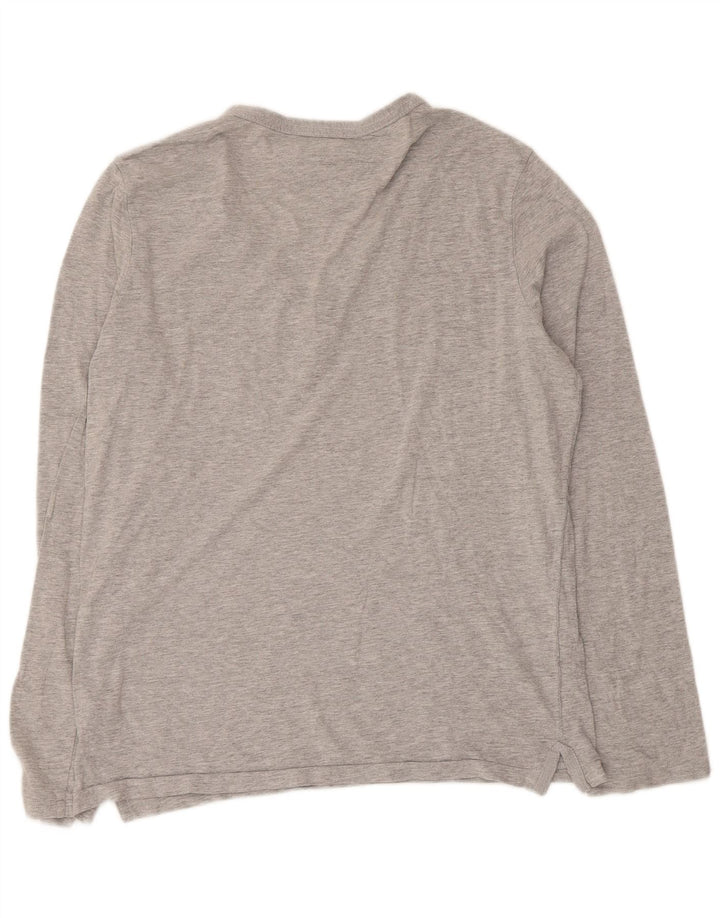 Tommy Hilfiger Haut à manches longues pour femme UK 14 Gris moyen Coton