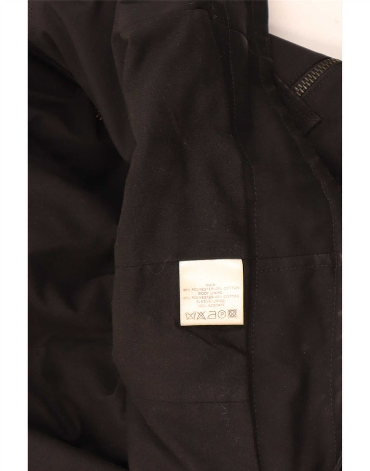 Reiss Veste coupe-vent à capuche pour homme UK 36 Small Noir Polyester