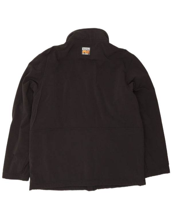 Timberland Veste coupe-vent pour homme UK 42 XL Noir Polyester
