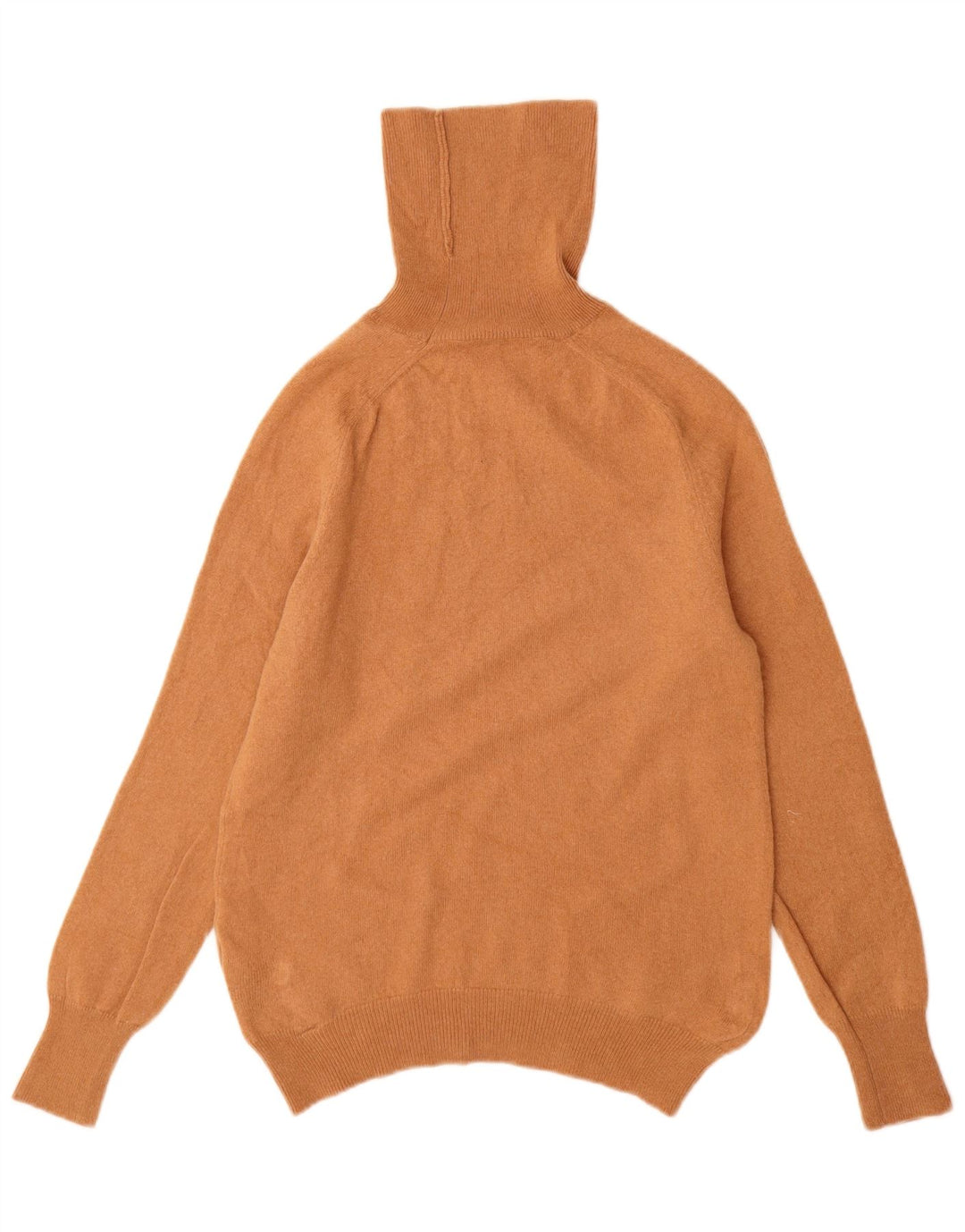 ZARA Femme Pull Col Roulé Pull UK 12 Laine Marron Moyen