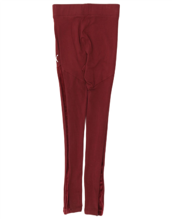 Puma Leggings Femme UK 4 XS Bordeaux Polyester