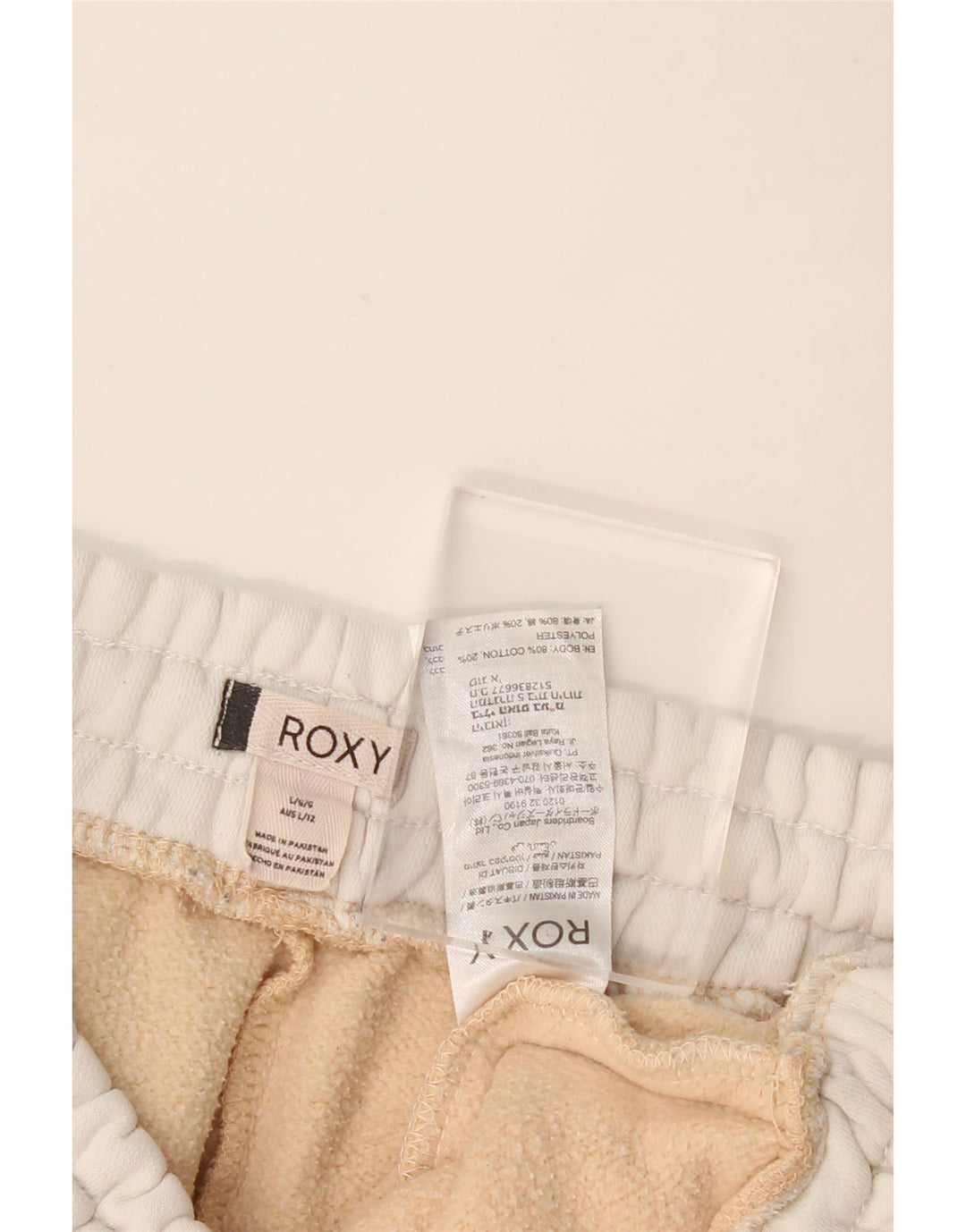 Roxy Pantalon de Survêtement Graphique pour Homme Pantalon de Jogging Large Beige Colourblock