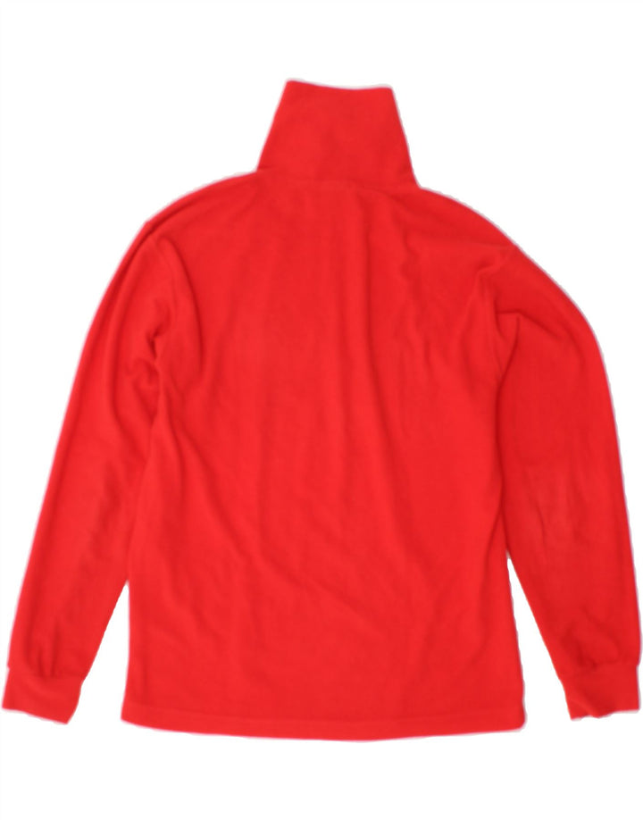 FILA Womens Zip Neck Fleece Jumper UK 10 Small Red Vintage Fila and Second-Hand Fila from Messina Hembry 