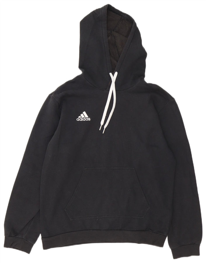Adidas Pull à capuche pour homme en coton noir moyen