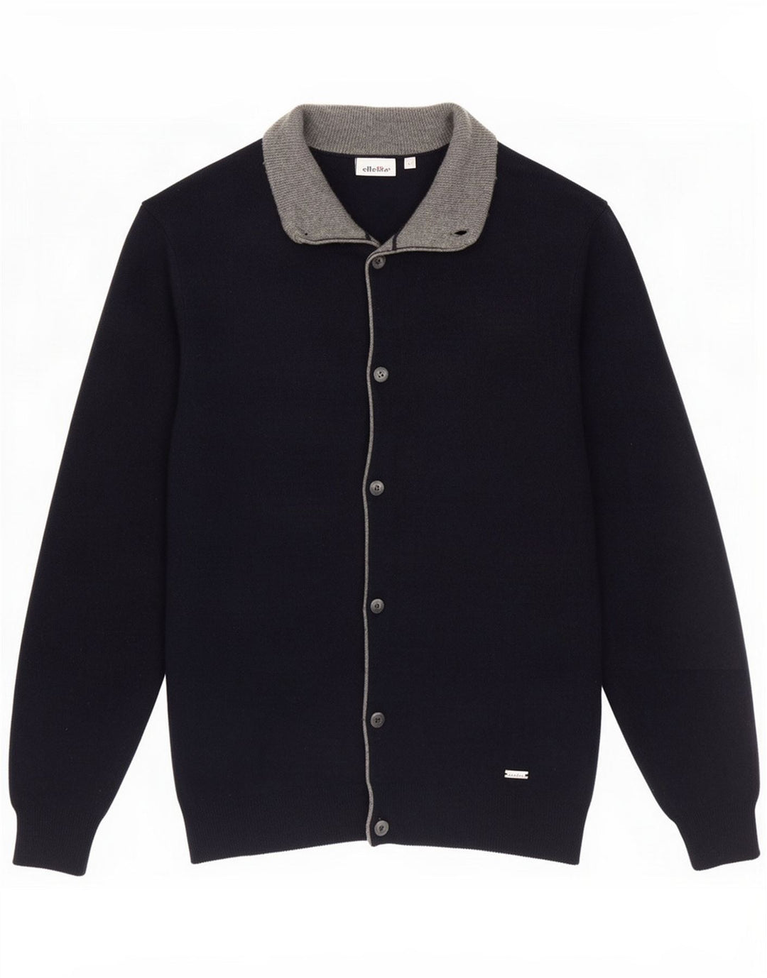 Ellesse Pull Cardigan Homme Grande Laine Bleu Marine