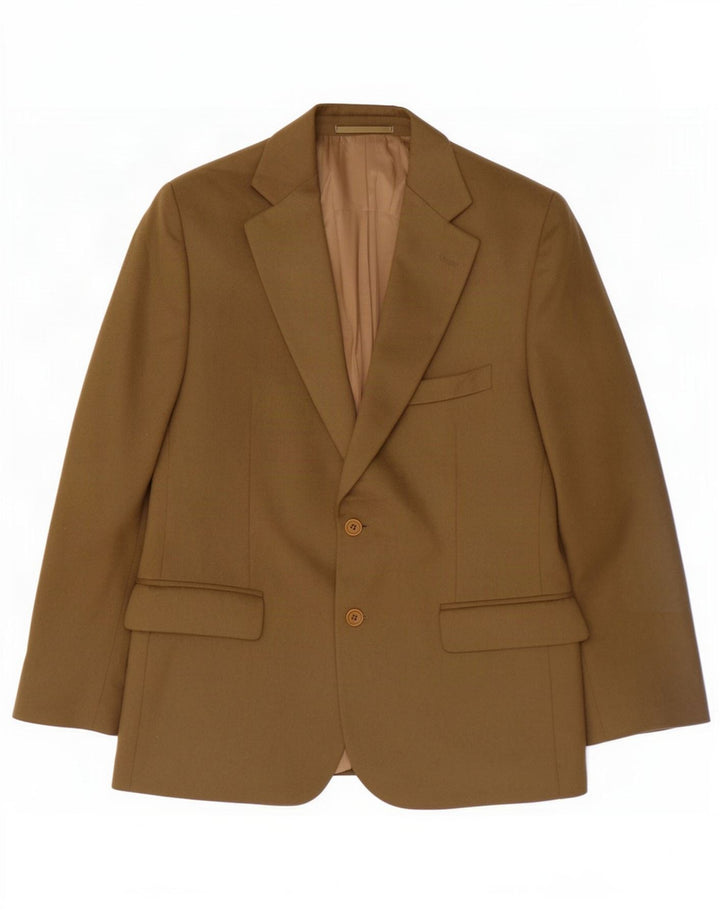 Pierre Cardin Veste blazer 2 boutons pour homme IT 48 Laine kaki moyen