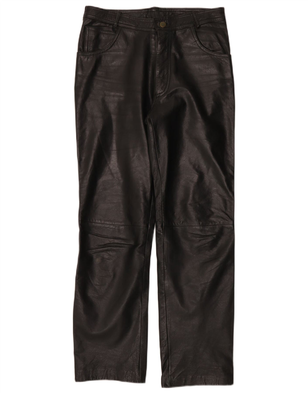 Linus Pantalon motard en cuir pour homme W32 L30 Noir
