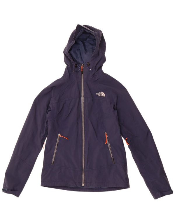 The North Face Veste de pluie à capuche Hyvent pour femme UK 10 Petit nylon bleu marine