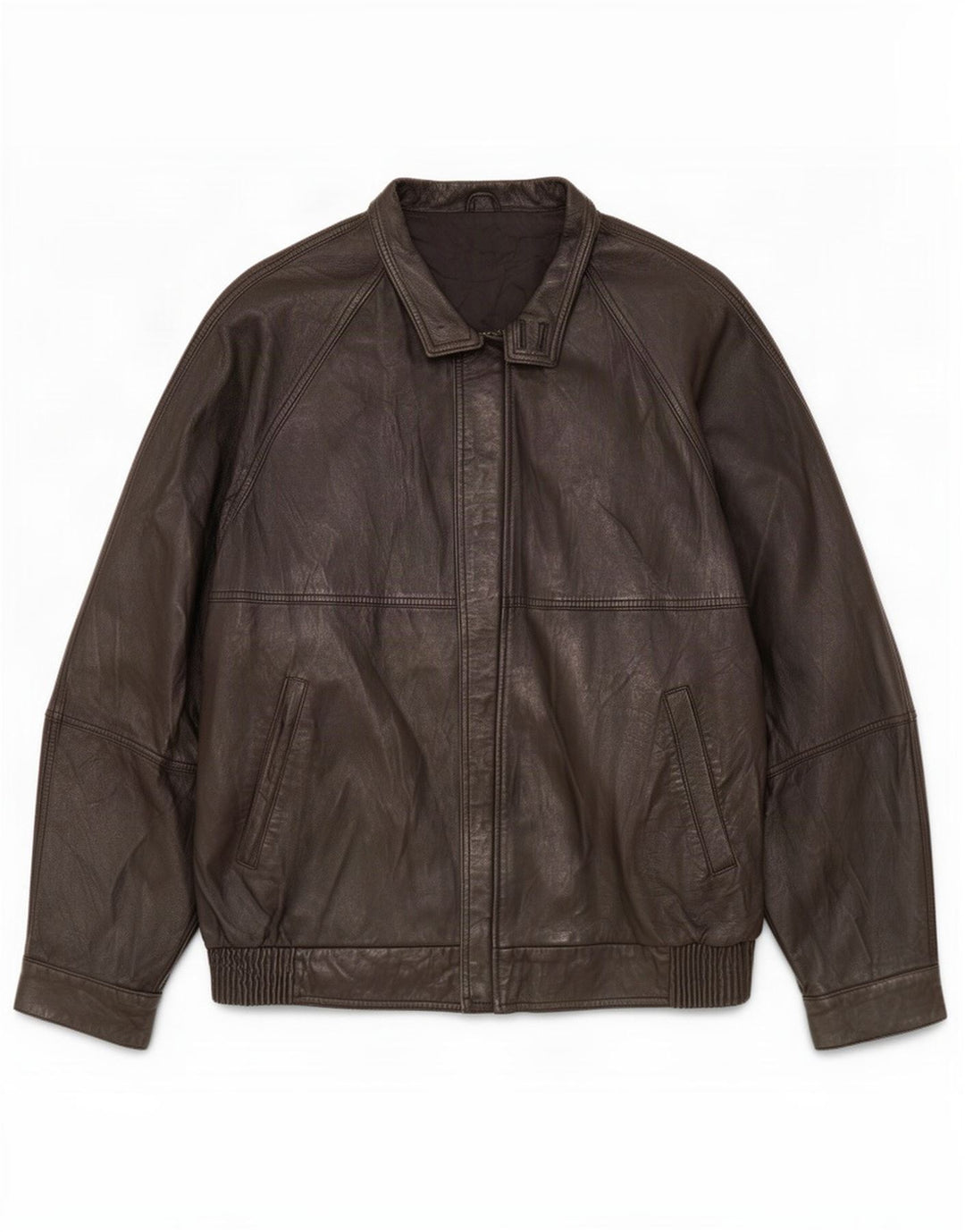Alta Moda Firenze Veste en cuir pour homme IT 56 3XL Noir