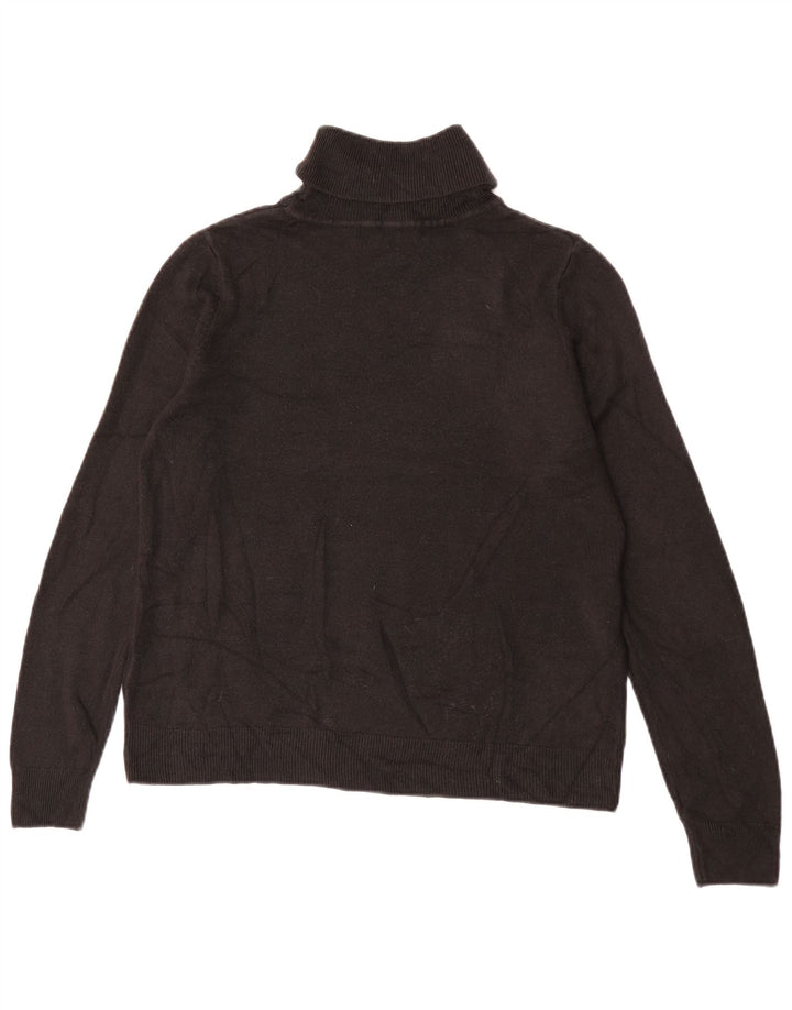Marks & Spencer Pull col roulé pour femme UK 16 Large Acrylique Noir