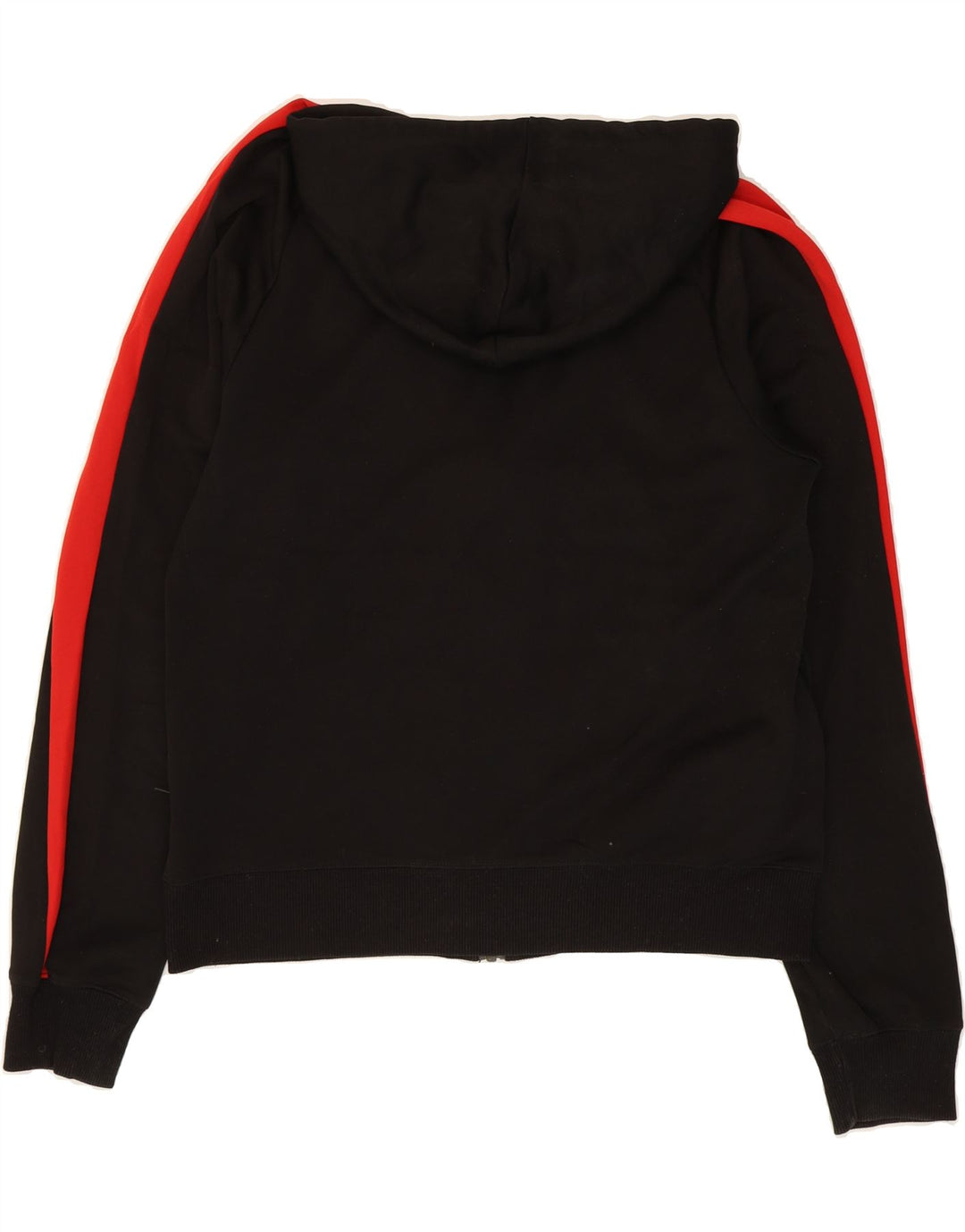 PUMA Mens Graphic Zip Hoodie Sweater Large Black Colourblock Polyester Vintage Puma and Second-Hand Puma from Messina Hembry 