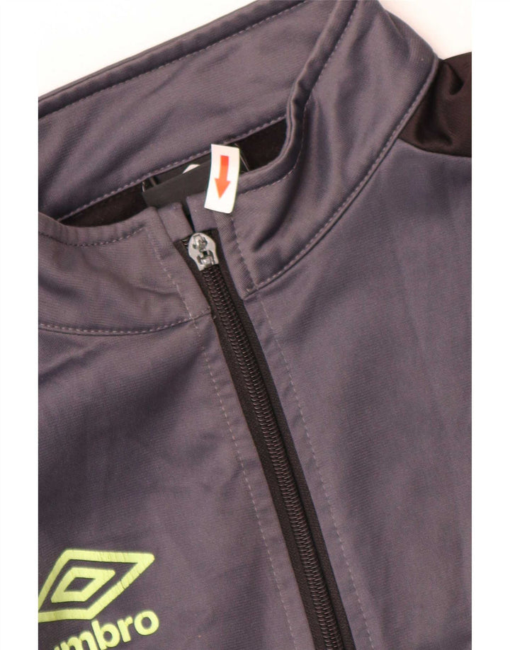 Umbro Veste de Survêtement Garçon 11-12 ans Gris Polyester