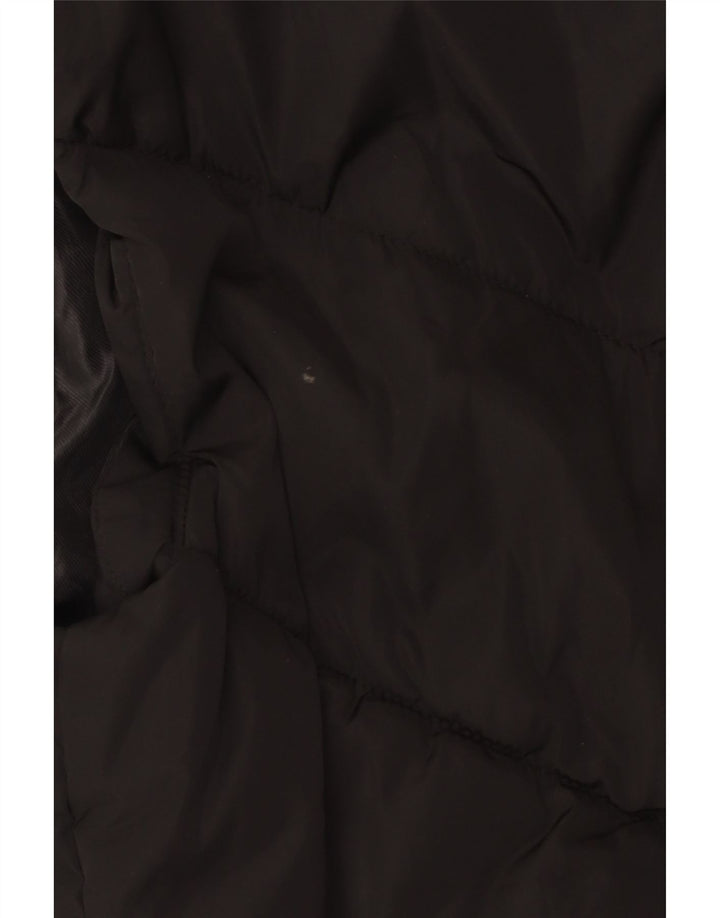 Zara Gilet rembourré pour femme UK 12 Medium Noir