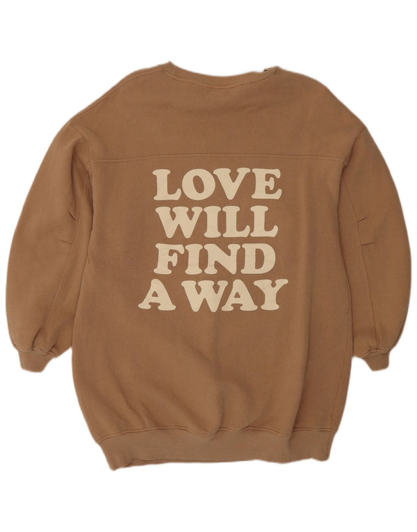 Zara Pull Disney Graphic Sweatshirt Fille 13-14 ans Marron