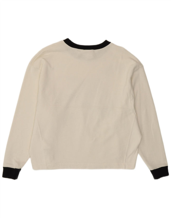 Nike Sweat-shirt graphique pour femme UK 10 Petit color block blanc