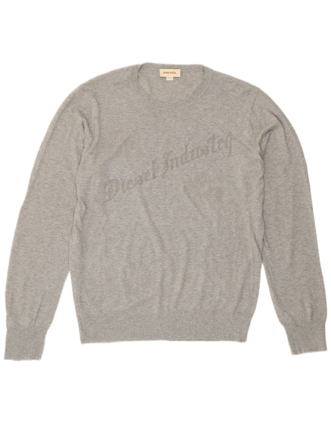 Diesel Pull graphique à col rond pour homme XL Gris