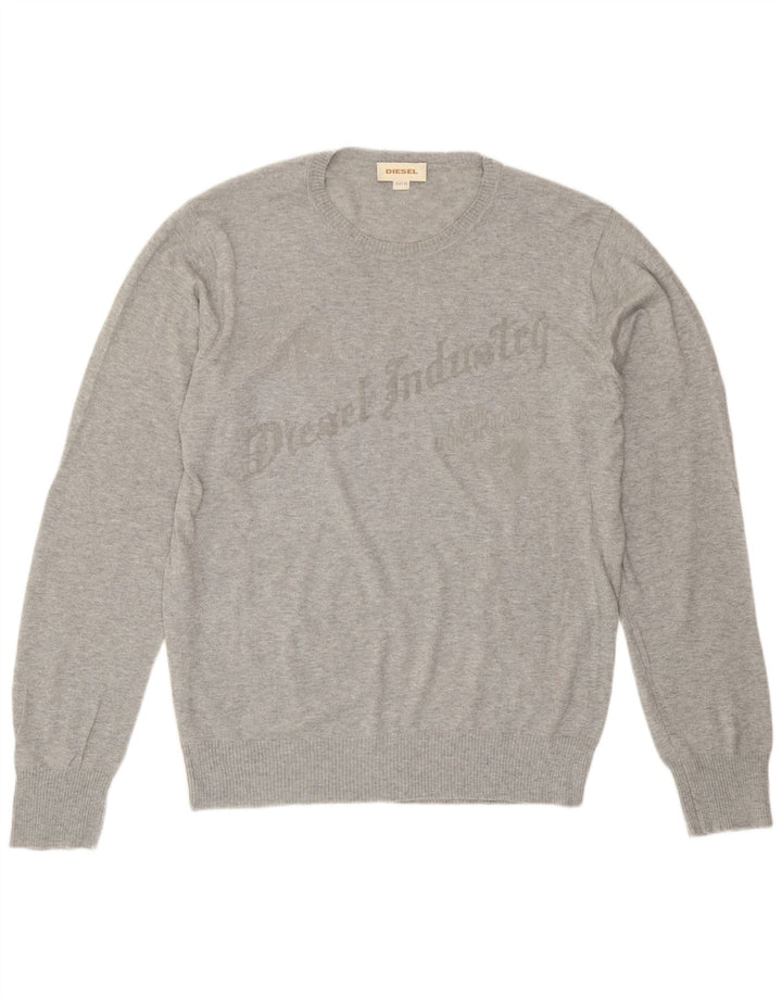 Diesel Pull graphique à col rond pour homme XL Gris