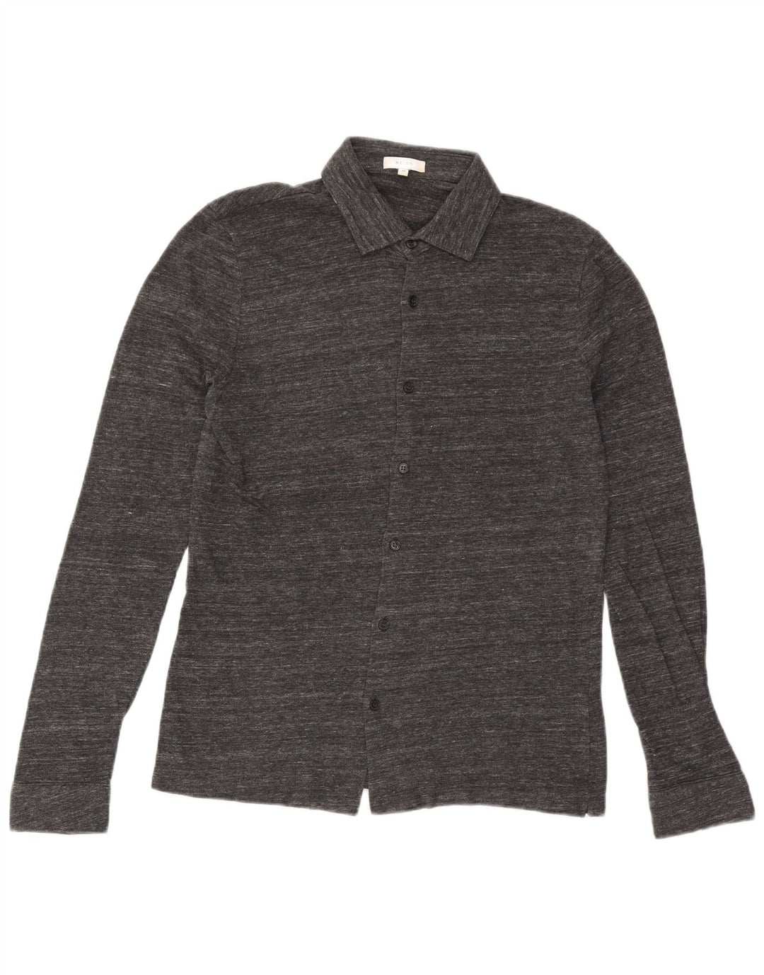 Reiss Chemise Homme Gris Moyen Moucheté Coton