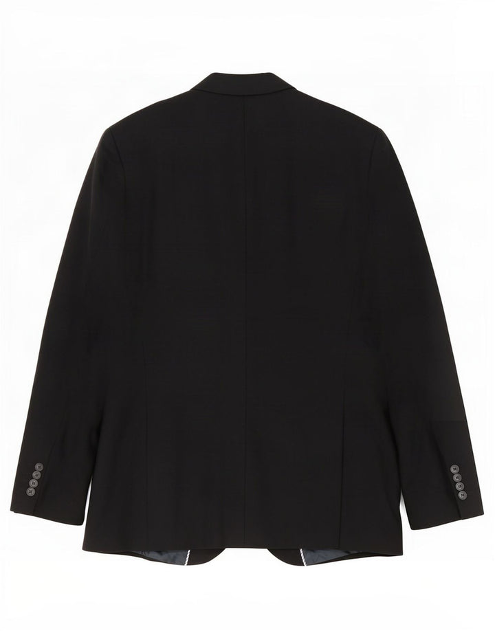 Marks & Spencer Veste blazer à 2 boutons pour homme UK 38 laine noire moyenne