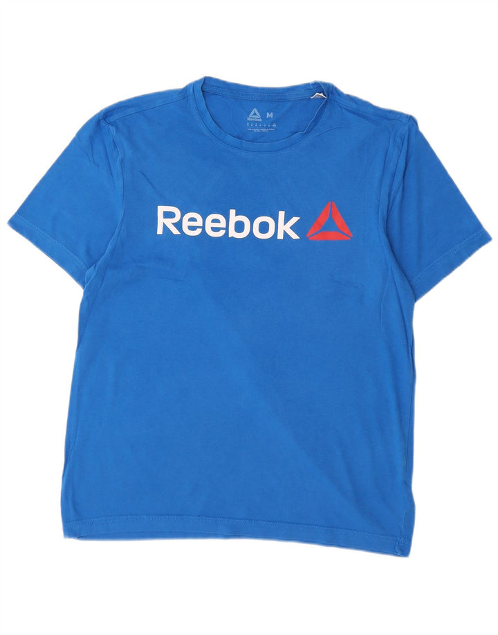 Reebok Tee-Shirt Graphic Homme Bleu Moyen Coton