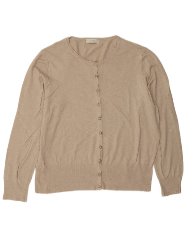 Marks & Spencer Pull Cardigan Femme UK 20 2XL Beige Viscose