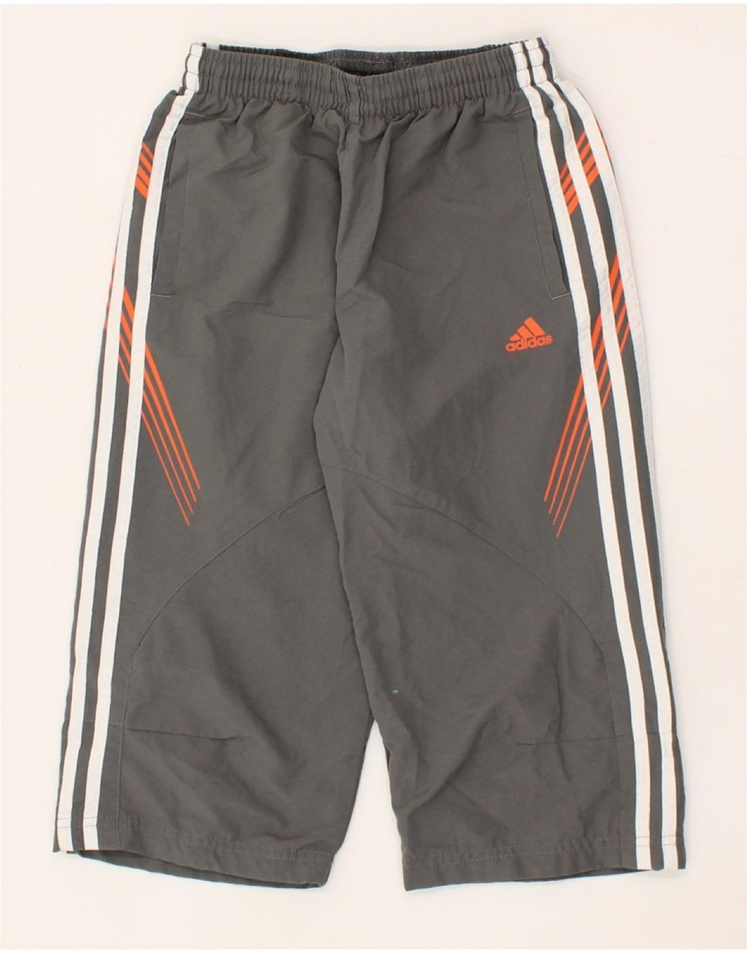 ADIDAS Boys Clima 365 Tracksuit Trousers 7-8 Years Large Grey Polyester Vintage Adidas and Second-Hand Adidas from Messina Hembry 