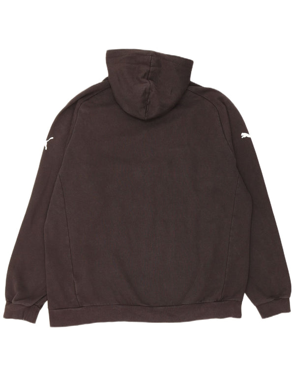 Puma Pull à capuche pour homme 2XL Noir Coton