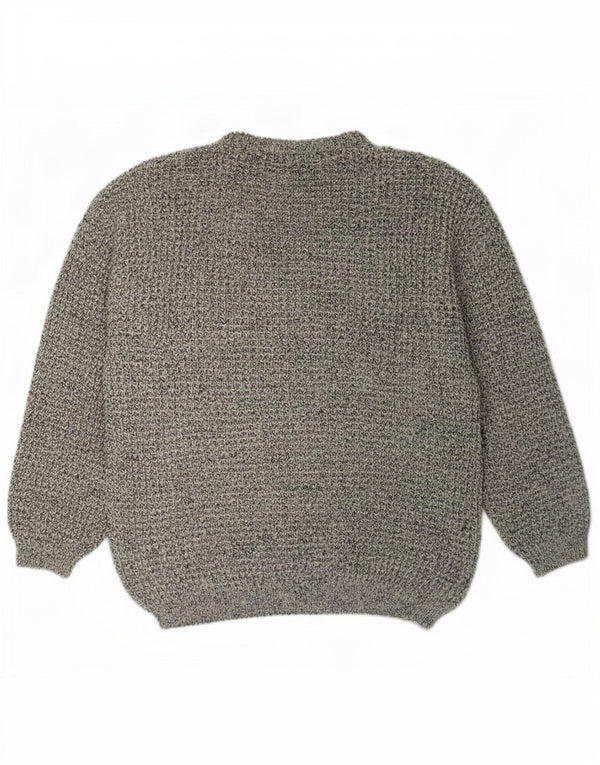 Lee Mens Boat Neck Jumper Sweater XL Grey Flecked