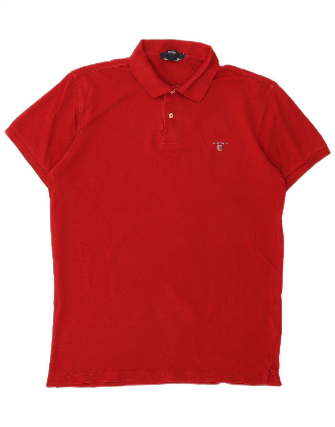 GANT Polo ajusté homme grand rouge coton
