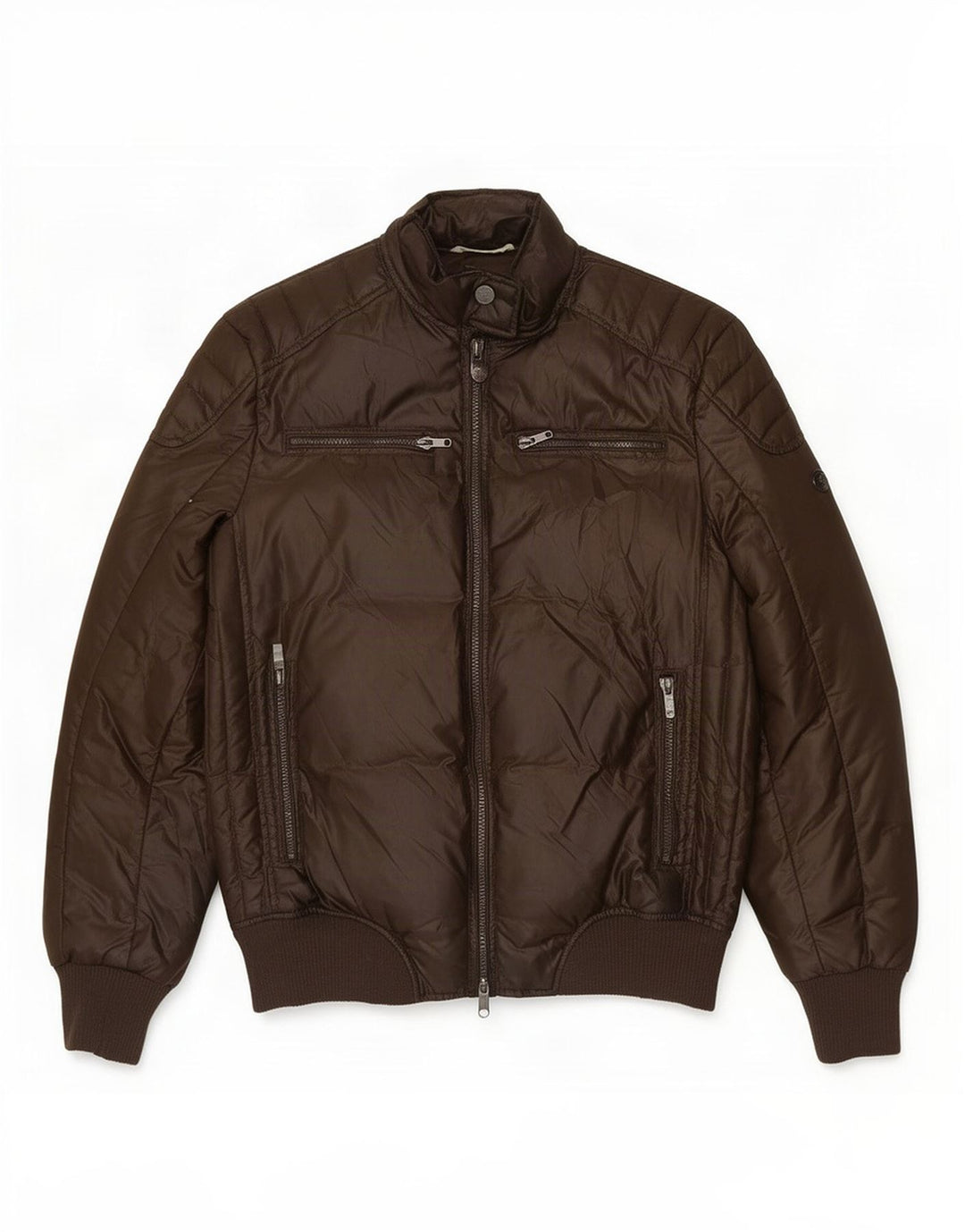 Brooksfield Veste matelassée pour homme IT 50 Large Marron Polyester