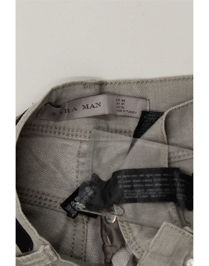 Zara Jean Slim Homme EU 40 Medium W31 L30 Gris Coton