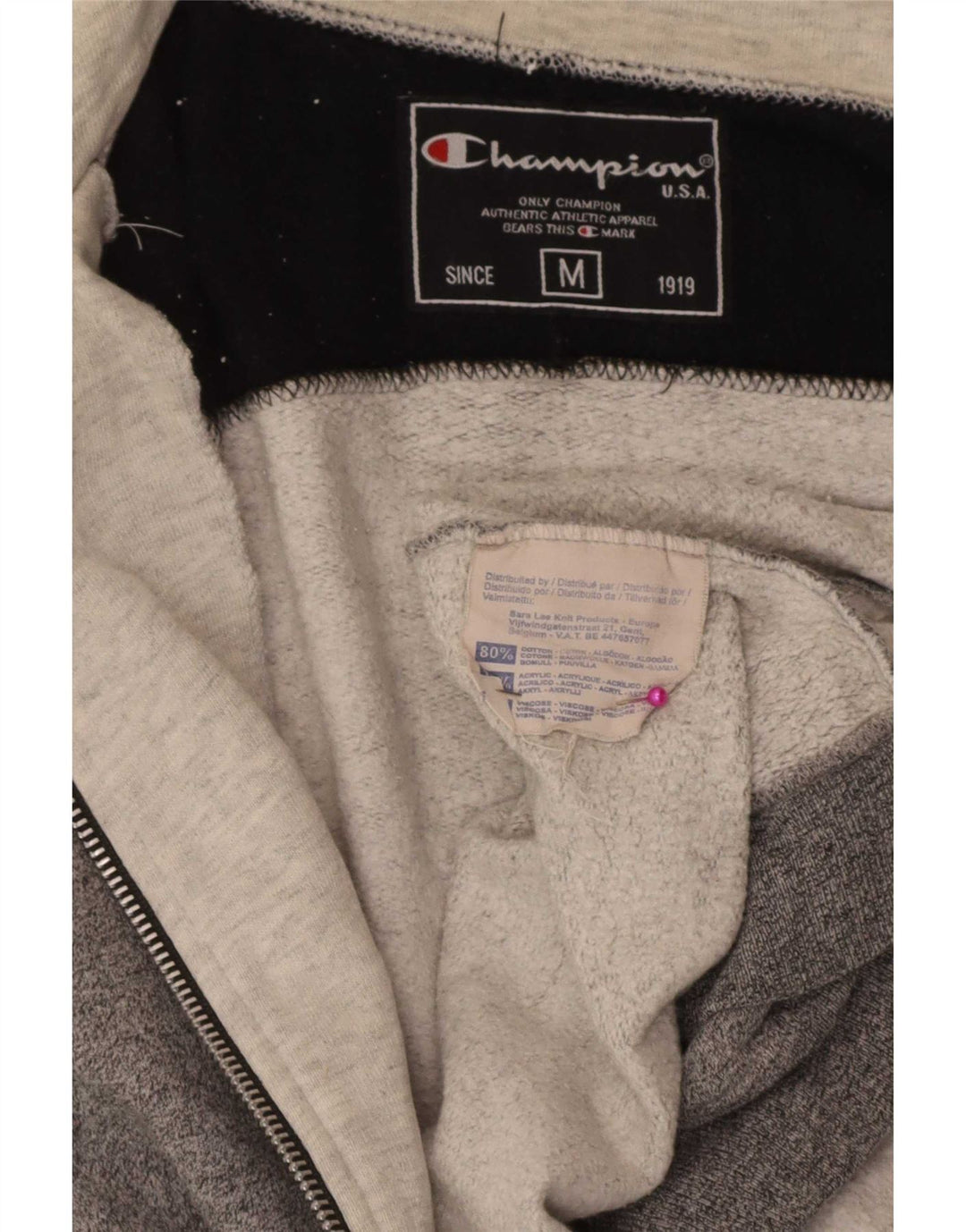 Champion Veste de Survêtement Homme Gris Moyen Colourblock Sports