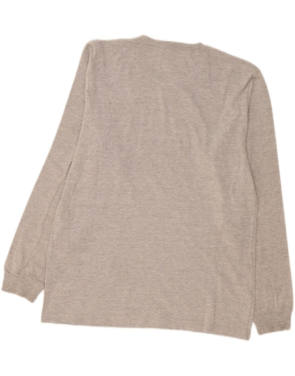 Champion Haut à manches longues pour homme en coton moucheté gris grand
