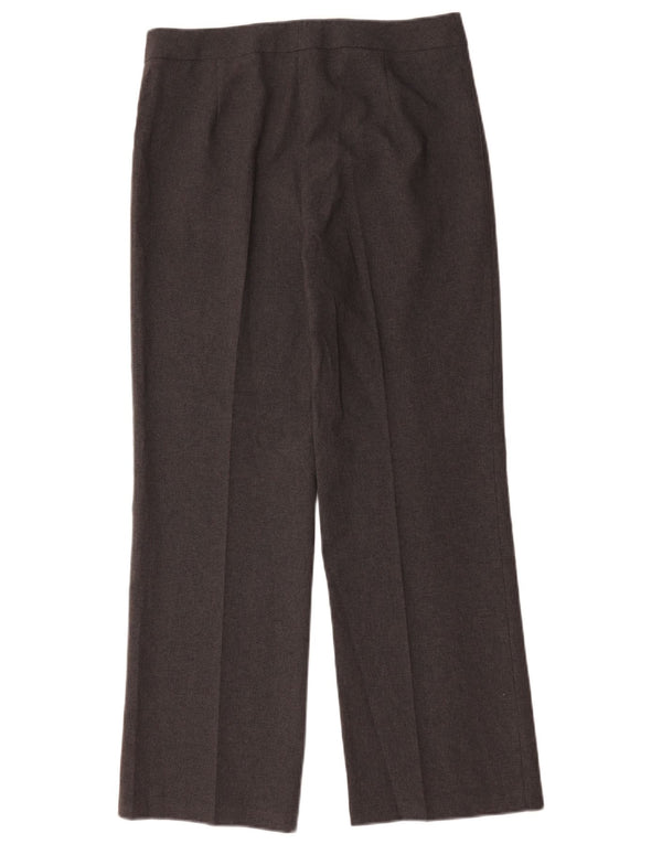 Marks & Spencer Pantalon droit décontracté pour femme UK 10 Small W32 L29 Gris